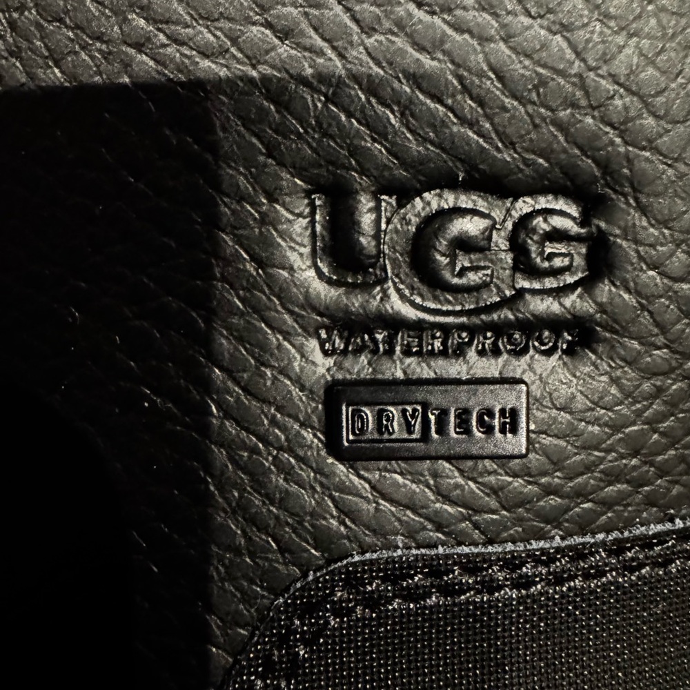 UGG Black Winter Boots with Fur Trim - Picture 3 of 7